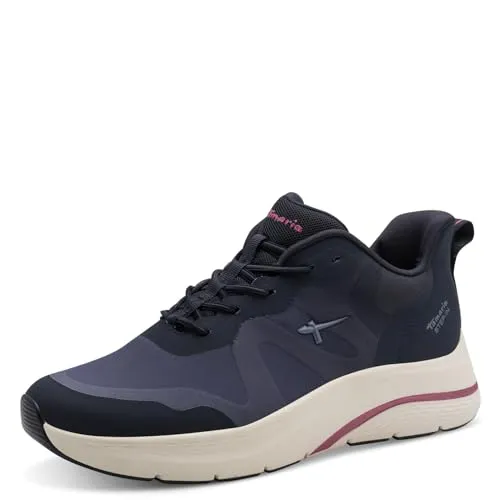 Tamaris 1 23786 45 805 (41/NAVY) - Modische Low Sneaker - Schnürer mit super weichem, herausnehmbarem Fußbett und rutschhemmender Laufsohle für hohen Tragekomfort. Ideal für lässige Streetstyles und jeden Tag!