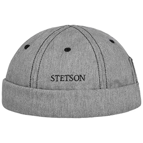 Stetson Cotton Melange Dockermütze Herren - UV Schutz 40+ - Baseball Caps für Herren mit 100% Baumwolle, ideal für Sommer und Winter, bietet hervorragenden Tragekomfort und UV-Schutz 40+, leicht verstellbar durch Klettverschluss.