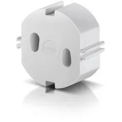 reer Steckdosenkappen 2907, weiß - Steckdosensicherungen für Kinder, einfache Montage ohne Schrauben, schützt vor neugierigen Händen und sorgt für mehr Sicherheit im Haushalt.