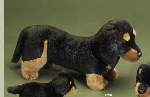 Förster Stofftier Kuscheltier  Kurzhaardackel stehend groß