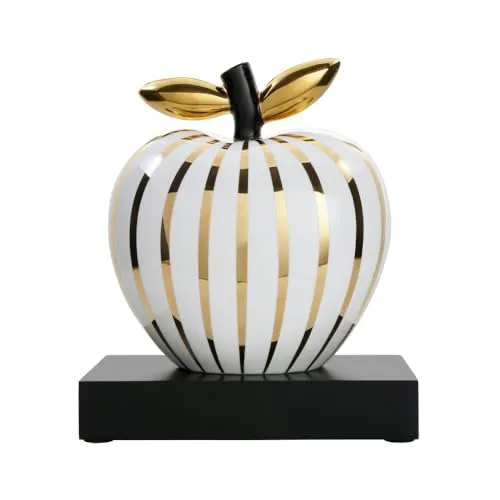 Goebel Dekoobjekt Studio 8 - Golden Sunlight - Elegante Porzellan-Skulptur in Weiß-Gold, perfekt als stilvolle Dekoration für Ihr Zuhause. Maße: 14 cm x 24,5 cm x 28 cm. Setzen Sie Akzente mit diesem einzigartigen Kunstwerk.