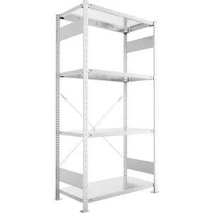 Meta Steckregal GF Clip V150 - 200 x 100 x 50 cm, stabil und vielseitig einsetzbar - Regale, ideal für Werkstatt oder Lager mit hoher Tragfähigkeit und einfachem Aufbau