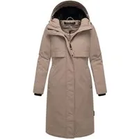 Navahoo Wintermantel Eismelodie 14 - Modischer Winter Parka mit Kapuze - Funktionsjacke, wasser- und windabweisend, mit wärmendem Fleece gefütterter Kapuze, ideal für kalte Wintertage.