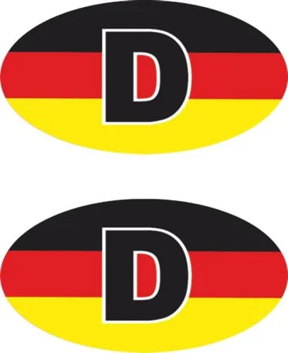 Produktbild Hermann Schütz Aufkleber Deutschland 2er-Set farbig je 55x30mm  Aufkleber