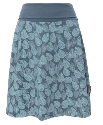 Guru-Shop Minirock aus Bio-Baumwolle – Boho Tellerrock in Blau - Stylischer Boho Tellerrock aus 95 % Bio-Baumwolle und 5 % Elastan für optimalen Tragekomfort. Ideal für lässige Outfits und nachhaltige Mode.