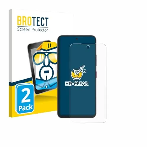 BROTECT 2 Stück Schutzfolie für Telekom T Phone 3 Pro Displayschutz Folie Made in Germany, Ultra-Klar