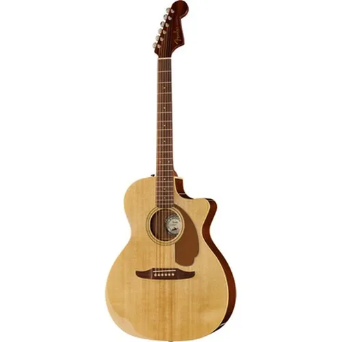 Fender Newporter Player NAT WN - Westerngitarre - Akustische Gitarre mit massiver Fichtendecke, Slim 