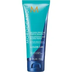 Moroccanoil Silbershampoo MO-PUSH70 - Shampoo für blondes und graues Haar, neutralisiert unerwünschte Gelbtöne und sorgt für strahlenden Glanz.