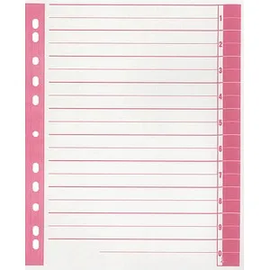 Wekre Trennblätter DIN A4 1-0 weiß/rot, 230 g/m², 100 Blatt von Wekre