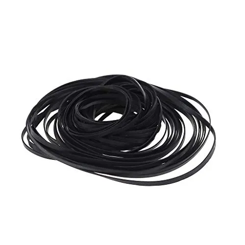 fivekim Universal-Kassettenband-Gürtel für Recorder, WalkmanDVD-Laufwerk, flach, klein, Schwarz, 50 Stück