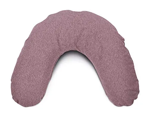 Theraline Schlaf- und Nackenkissen mittel Gr. 100x21cm | Perlenfüllung | inkl. Bezug Melange Rosenholz Bambus-Kollektion