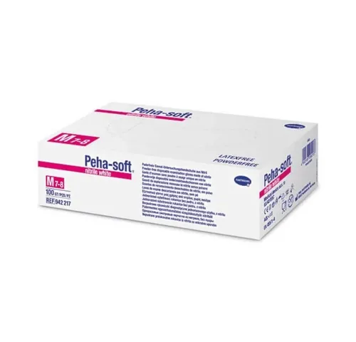 PAUL HARTMANN AG Nitril-Handschuhe Hartmann Peha-soft® nitrile white Einmalhandschuhe, puderfrei 200 Stk.
