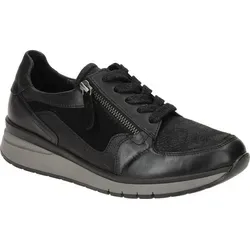 Gabor Damenschuhe Sportlicher Schnürer Schwarz - Komfortabel und Stylisch - Modischer Halbschuh von Gabor in Schwarz, ausgestattet mit einem komfortablen Lederfußbett und praktischer Schnürung. Ideal für den Alltag und Freizeitaktivitäten.
