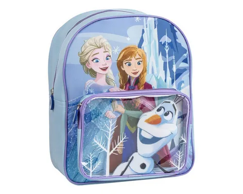 Disney Frozen Kinder Rucksack Blau - Rucksack für Kinder mit Elsa, Anna und Olaf, ideal für Kindergarten und Schule, bietet ausreichend Platz mit mehreren Fächern für alle Utensilien.