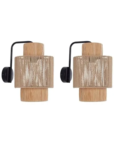 BELIANI Wandleuchte im Boho-Stil in beige von Beliani