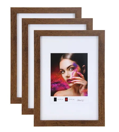 IDEAL TREND 3er Set Holz Bilderrahmen Braun 40x50 cm von IDEAL TREND