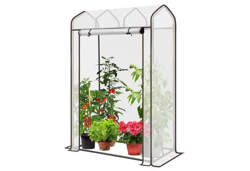 Sekey Mini Gewächshaus 150x100x50 cm - Gartengeräte: Stabil und winterfest, ideal für Tomaten und Balkonpflanzen, mit verstärktem Design für optimalen Schutz bei Wind und Regen.