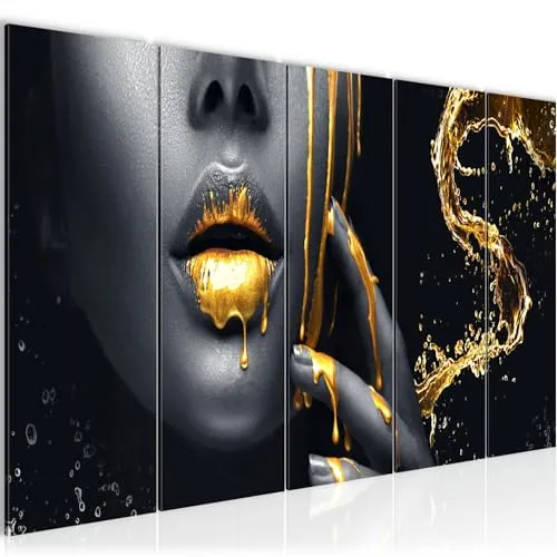 Poster & Bildende Kunst Gold von Runa Art