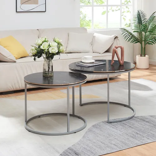 [en.casa] Couchtischset Skagen 2er Set