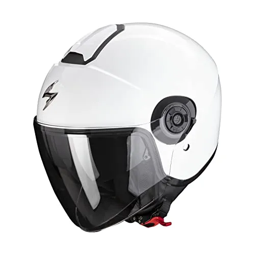 EXO-CITY II SOLID S BIANCO - Motorradhelm mit innovativer Technologie - Motorradhelm mit Speedview Injektionsformung, ausziehbarem Sonnenvisier und antifog-Beschichtung. Die hypoallergenen, waschbaren KWIKWICK C-Innenpolster sorgen für optimalen Tragekomfort und Feuchtigkeitsmanagement.