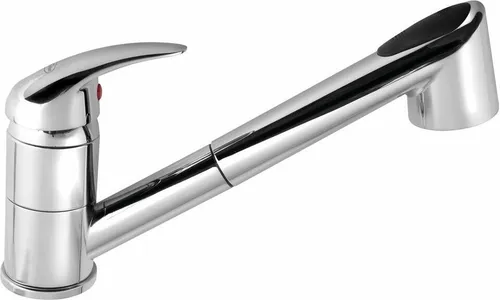 Aqualine Küchenarmatur mit ausziehbarer Spülbrause - Moderne Küchenarmatur in Chrom-Optik mit praktischer ausziehbarer Spülbrause für mehr Flexibilität beim Spülen und Reinigen.