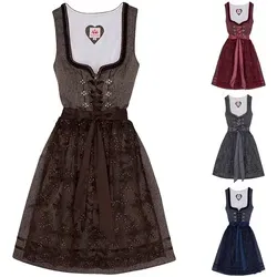 Spieth & Wensky Dirndl Bea 2-teiliges Midi-Dirndl in braun von Spieth & Wensky