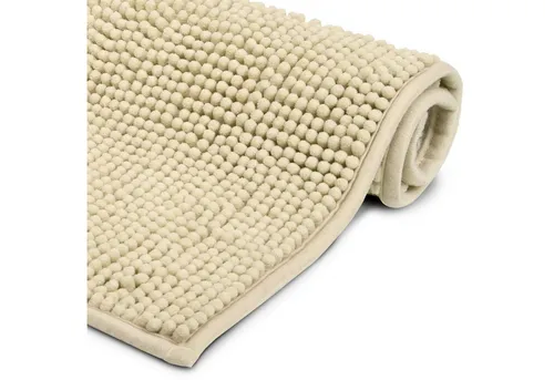 Beautissu Badematte BeauMare WR, Polyester, rechteckig, ruschfester Badezimmerteppich 80x50cm