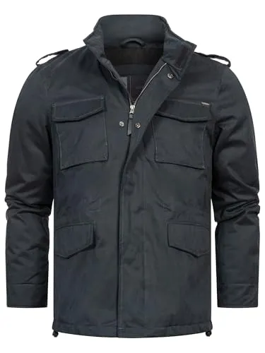 Indicode Sommerjacke INWilliax - Stilvolle Fieldjacke - Funktionsjacken mit robustem Military-Look, ideal für wechselhaftes Wetter und stilbewusste Männer, die Funktionalität und modernes Design schätzen.