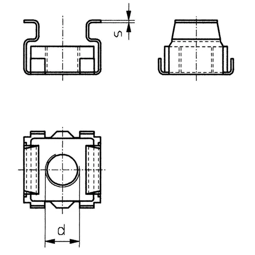 10er Multipack TOOLCRAFT 521847 Käfigmuttern M6 Stahl 10 St.