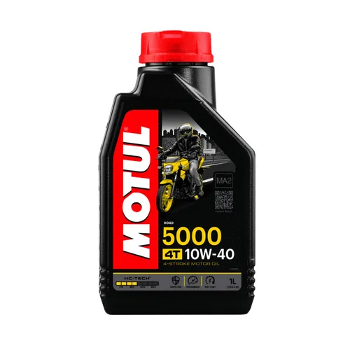 Motul Motoröl 5000 10W-40 4T 104054 - Hochleistungsmotoröl für Motorräder, optimaler Schutz und hervorragende Leistung bei allen Bedingungen.