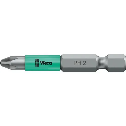 Wera® Bit Kreuzschlitz Phillips® 853/4 ACR® SL 6,3mm - Zubehör für Elektrowerkzeug mit magnetischem ACR® Profil für optimalen Halt, ideal für präzises Arbeiten in verschiedenen Anwendungen.