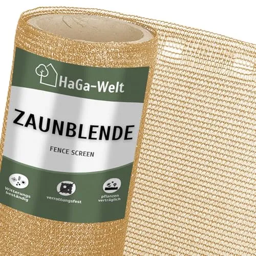 HaGa Schattiernetz 1,5m Breite mit 85% Schattierwirkung in beige – Hitzeschutz & Sonnenschutz für Pflanzen – Balkon Sichtschutz & Terrassen Sonnensegel – Wetterfest & Temperaturbeständig (Meterware)