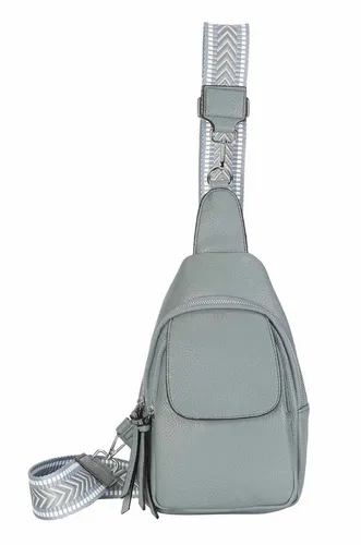 ITALYSHOP24 Schultertasche Damen Crossover mit Brustgurt von ITALYSHOP24