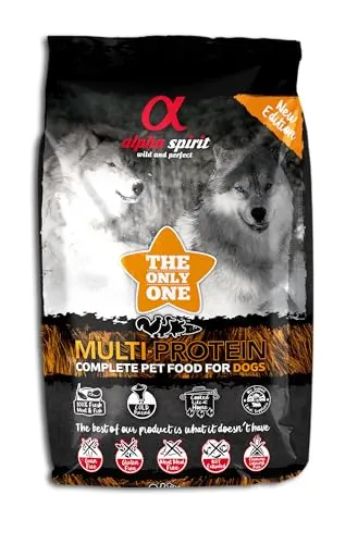 The Only One Alpha Spirit Multiprotein 3kg - Kaltgepresstes, getreidefreies Hundefutter mit frischem Fleisch und Fisch, hochverdaulich dank Tenderize Technology