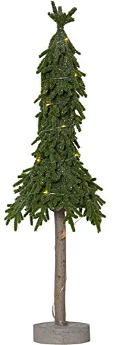 LED-Tannenbaum 'Lummer', 20x65cm - Tischbaum mit warmweißer Beleuchtung - Nussknacker - Stehender LED-Tannenbaum Lummer mit 20 warmweißen LEDs, 65cm hoch, batteriebetrieben und ideal für festliche Dekoration in jedem Raum.