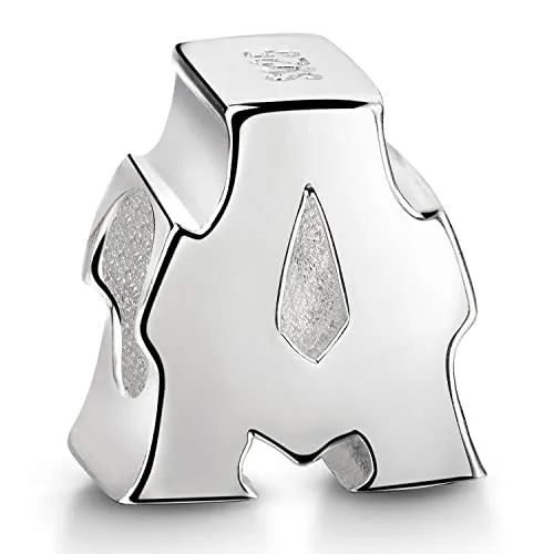 Materia Beads Alphabet Charms Anhänger Silber 925 Buchstabe A hochglanz #1381