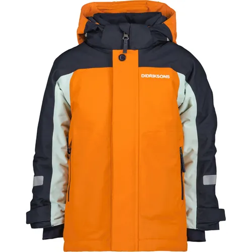 Didriksons Kinder Neptun 3 Jacke (Größe 90, orange)