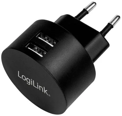 LogiLink USB-Adapterstecker für Fast Charging 2x USB