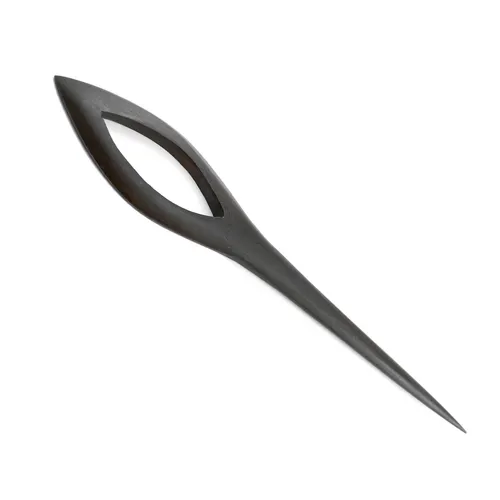 Elegante schwarze Haarnadel Holz Design Wood Hairpin HN126