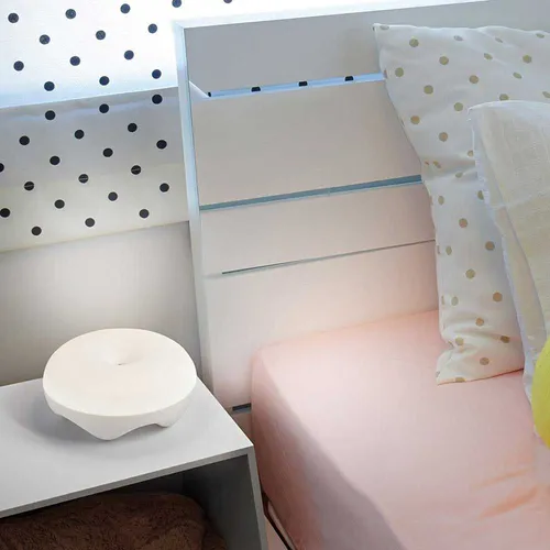 LED Akku-Tischleuchte BLUMA - Berührungsfreier Sensor-Dimmer in Grün - Tischlampen mit IP20, 3.9W, 3000K und 325lm für flexibles Licht ohne Berührung, ideal für jeden Raum.