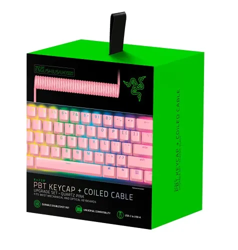 Razer PBT Keycap + Coiled Cable Upgrade Set von Razer