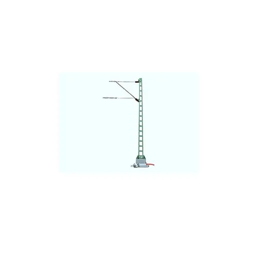 Märklin 74121 H0 Anschlussmast - Modelleisenbahn Set mit Bettung, 10 cm hoch, ideal für H0 C-Gleis Fans ab 15 Jahren