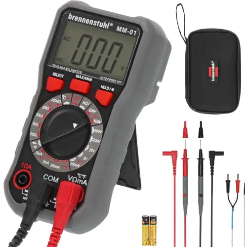 Brennenstuhl Multimeter MM-01 – Präzises Messgerät für AC/DC-Spannung und mehr
