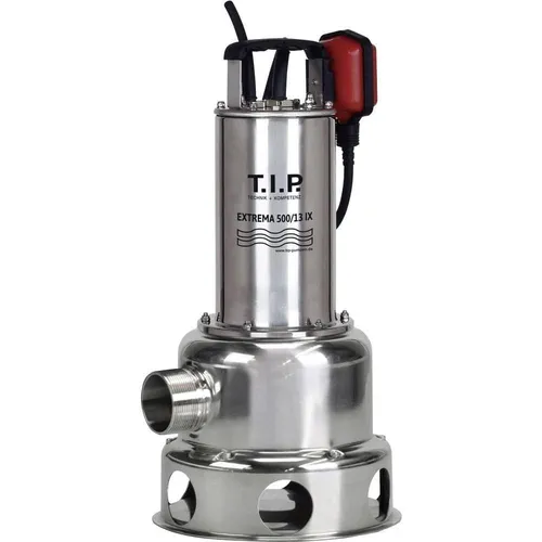 T.I.P. Extrema 500/13 IX - Hochleistungs Schmutzwasser Baupumpe - Wasserpumpen, Edelstahl-Bauweise, fördert bis zu 30.000 l/h und bewältigt Temperaturen bis 95°C – ideal für anspruchsvolle Bauprojekte.