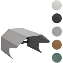 Mähroboter-Garage HWC-L43, Wetterfester Unterstand für Rasenmäher - Zubehör für Gartengeräte - Robuster Witterungsschutz aus verzinktem Metall schützt Ihren Mähroboter vor Regen und Sonne und verlängert dessen Lebensdauer.