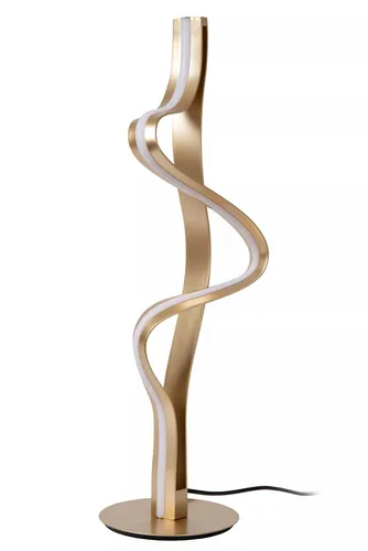 LED Tischlampe Gold dimmbar 60 cm 2700 K geschwungen Tischleuchte Schreibtisch