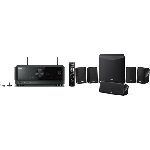 YAMAHA Heimkino YHT-4960 - 5.2 Kanal AV-Receiver, kraftvoller Surround-Sound und Alexa Sprachsteuerung, ideal für Gaming und kabelloses Surround-System