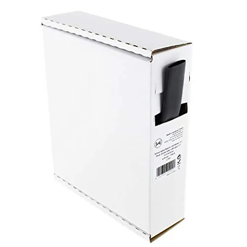 Schrumpfschlauch schwarz 3:1 mit Kleber, 12,0-4,0mm, 2,5 Meter - Spenderbox