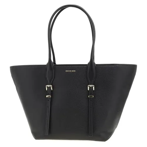 Michael Kors Moore Shopper schwarz 30R5G9OT7L-001 - Elegante Handtasche aus genarbtem Rindsleder, ideal für den Alltag und stilvolle Auftritte.