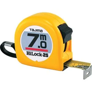 Tajima Maßband L25-70EB-EUR, HI-Lock, 7m, mit Nagelöse